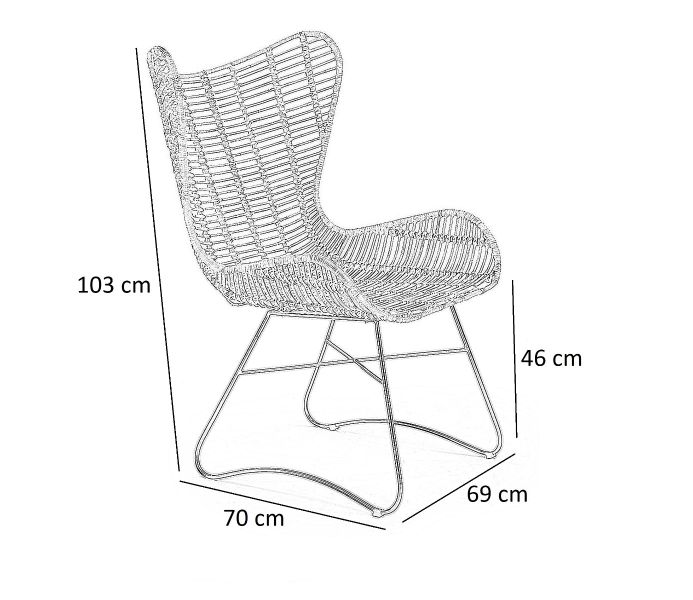 Indiana rattan fotel