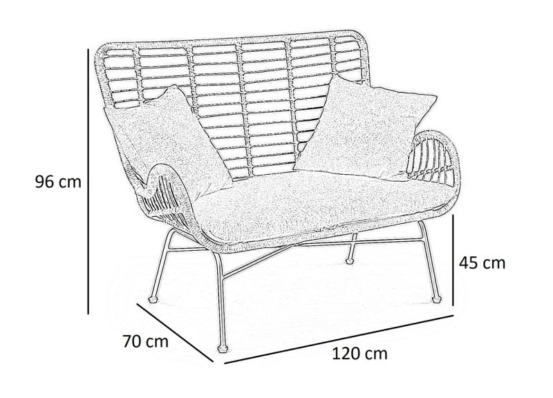 Ikaro XL rattan fotel