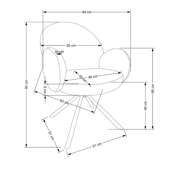 K498 étkező Henderson asztallal (4 személyes)