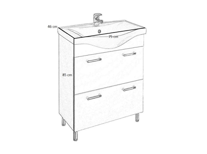 Basic(75) fürdőszoba összeállítás III.