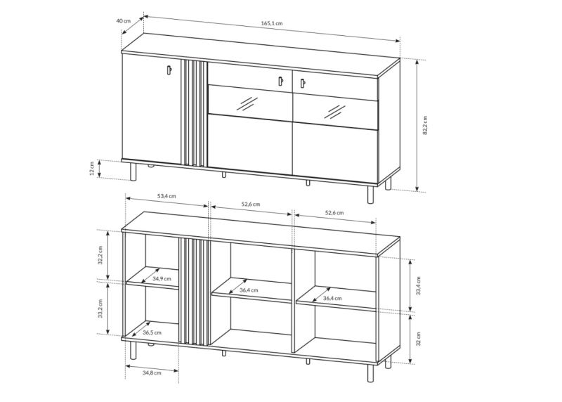 Bongo 3D 165 komód