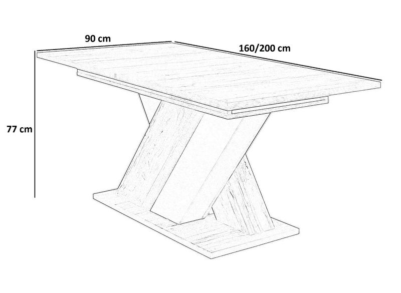 Berta étkező Brandon asztallal (6 személyes)
