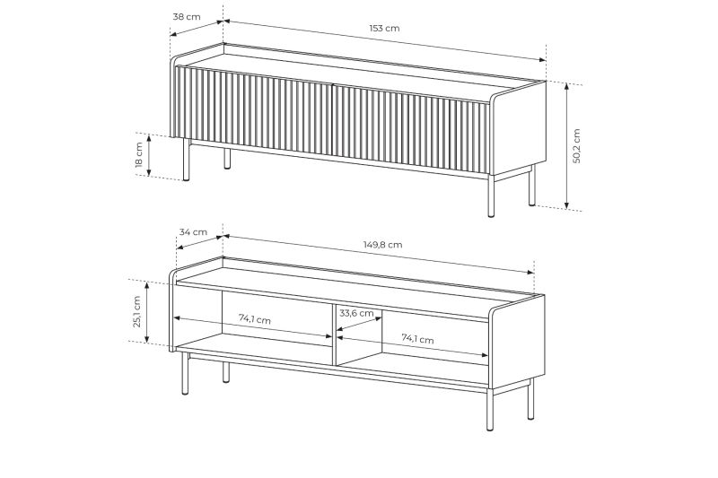 Milian 153 2D Tv állvány
