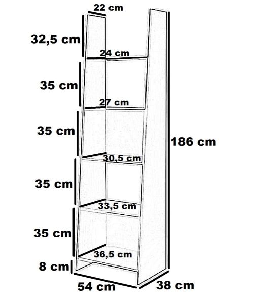 Dekato könyvespolc