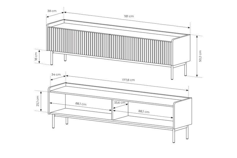 Milian 181 2D Tv állvány