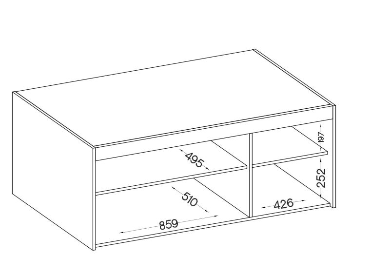 Edina gardrób 3D - LUSTRO 133