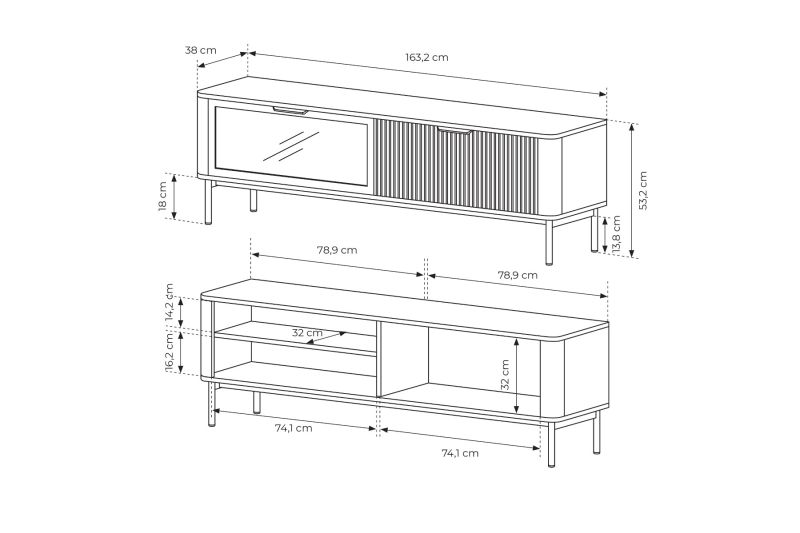 Elan 163 2D Tv állvány