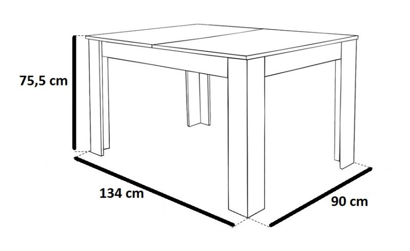 K525 étkező Félix asztallal (6 személyes)