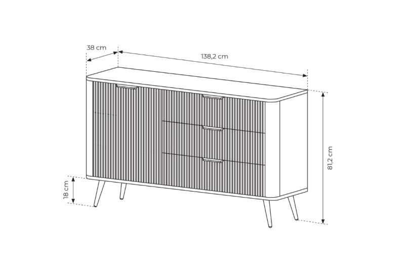 Jelly 138 D3S komód