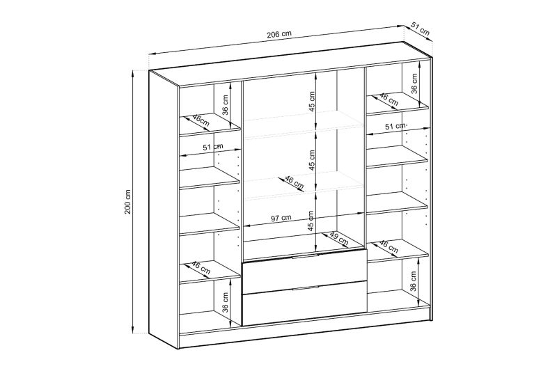Briem 4DRM gardrób 206