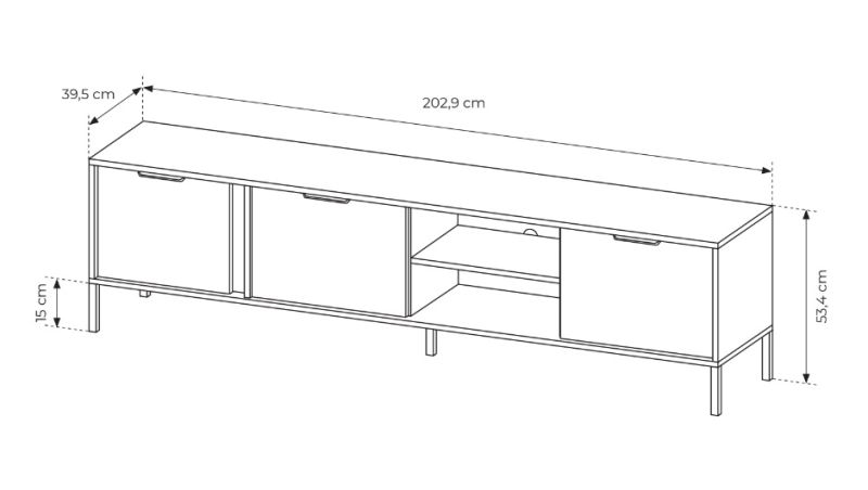 Exit Tv állvány 203 3D