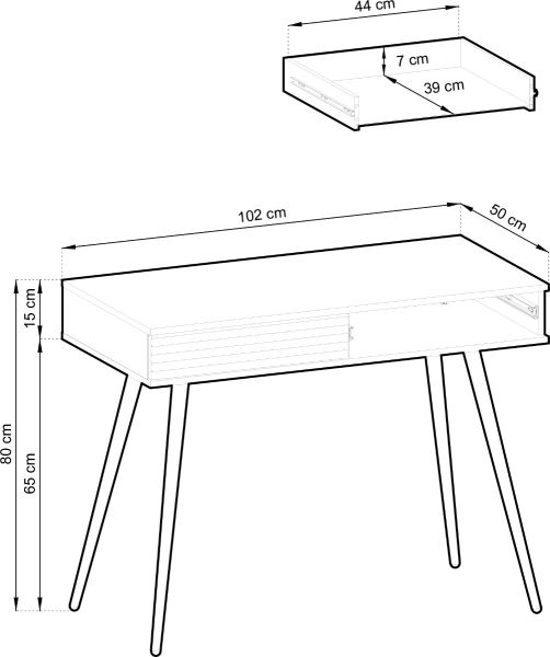 Mijano T102 konzol asztal
