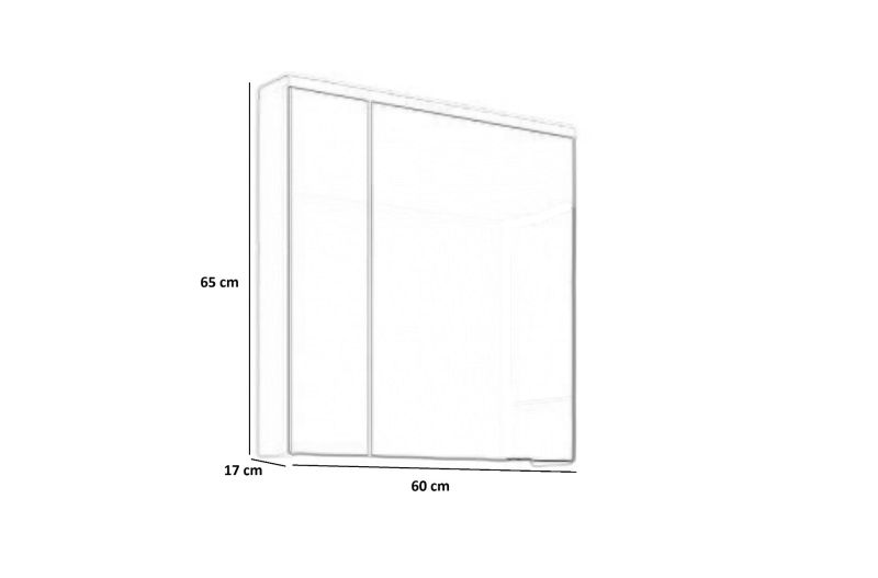 Punto fürdőszoba fali tükrös elem