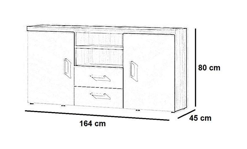 Janna szekrénysor + Janna komód