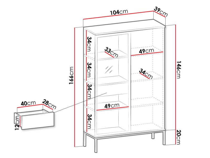 Beren WTSZ104 vitrin