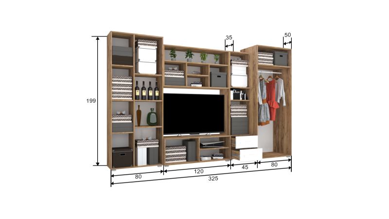 Sonic szekrénysor 325 cm II.