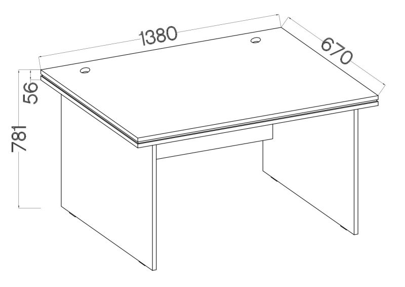 Dalva 180 íróasztal